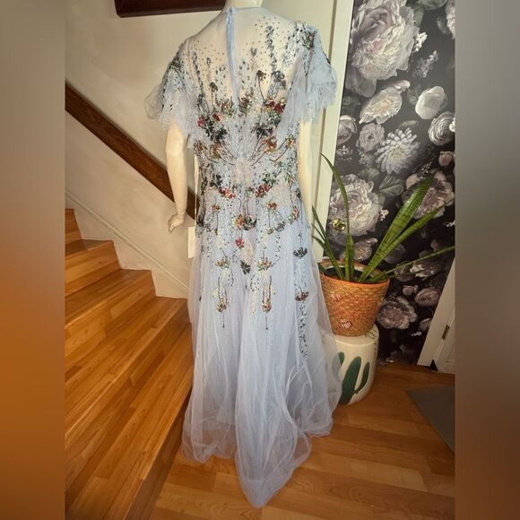 Mac Duggal Light Blue Embellished Maxi Dress - Picture 7 of 9